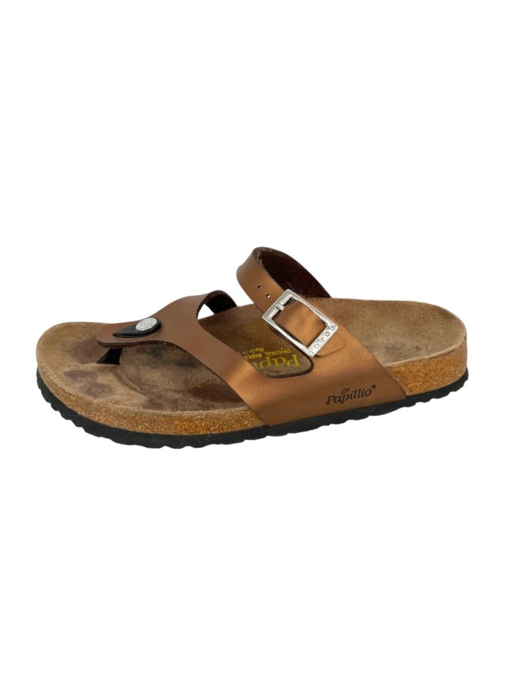 Papillio by Birkenstock Fussbett Strappy Comfort Sandals Bronze Size 38 US 7.5